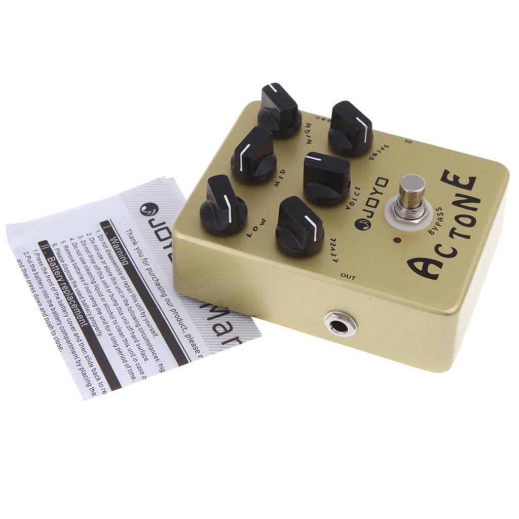 Zhenl JOYO JF-13 AC Tone Vox Amp Simulator กีตาร์เอฟเฟกต์เหยียบ True Bypass