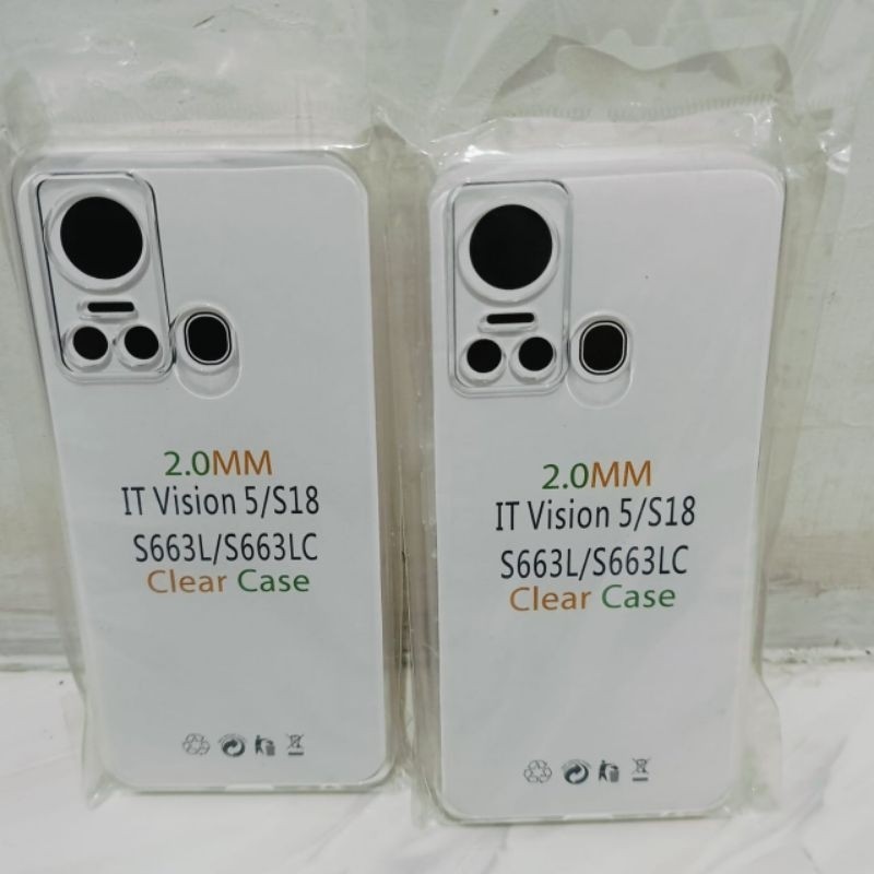 สําหรับ Itel Vision 5/S18/S663L/S63LC ซิลิโคนใส TPU Full Caret