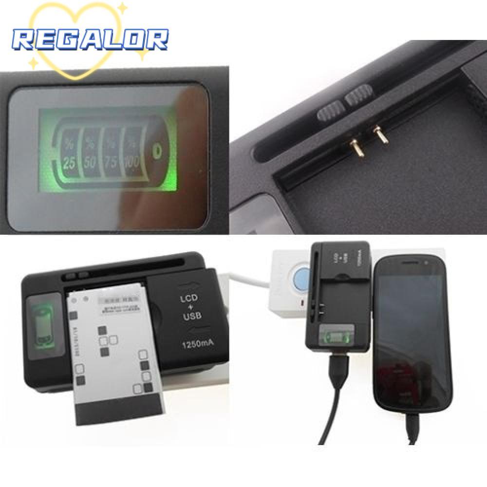 REGALOR0G เครื่องชาร์จแบตเตอรี่โทรศัพท์ Us ปลั๊ก Hot Practical Universal สําหรับโทรศัพท์มือถือ