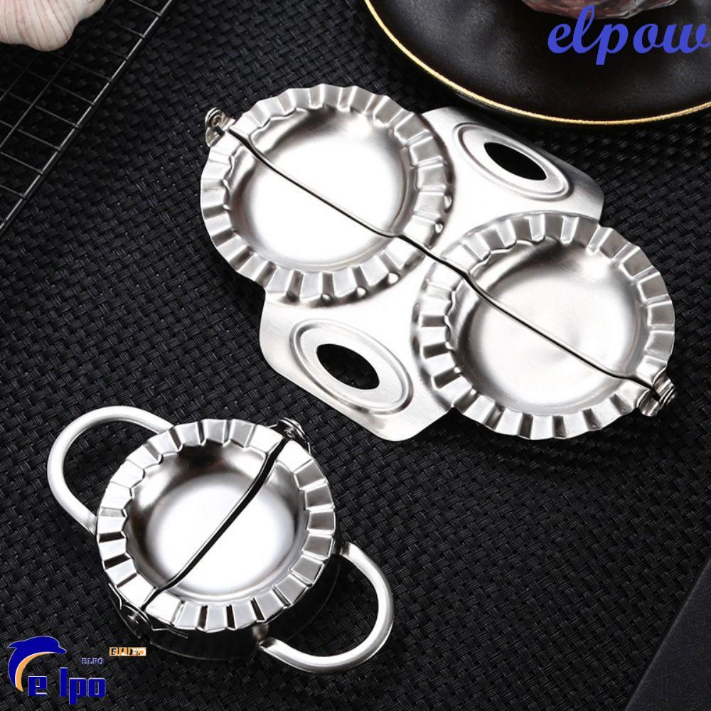 PIXELPOWER เครื่องทําเกี๊ยวสแตนเลสหัวคู่พร้อมที่จับแม่พิมพ์กด Jiaoxi, การออกแบบจีบที่มีประสิทธิภาพซี