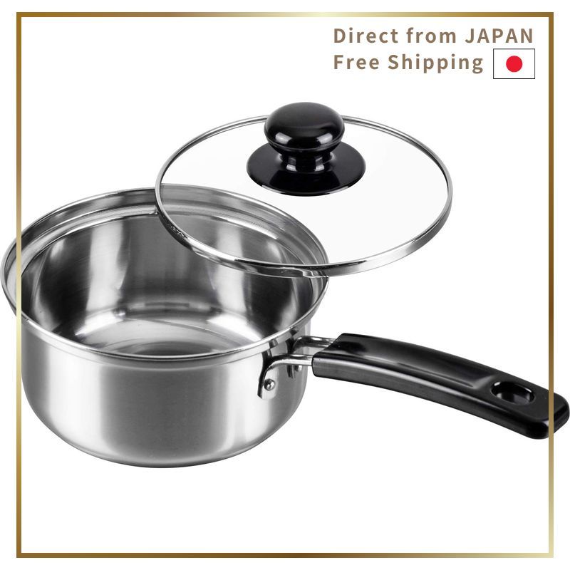 Wahei Freiz Stainless Steel Cookware Pot With Glass Lid