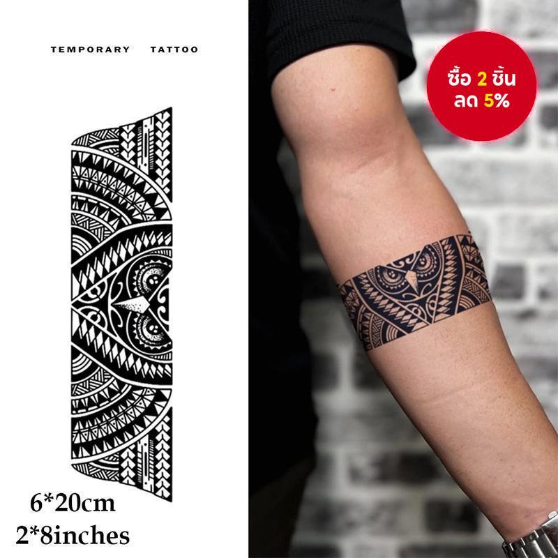 นกฮูกแขนแหวนสติกเกอร์รอยสักกันน้ํา 15 วันกึ่งถาวร ไม่จํากัดเพศ