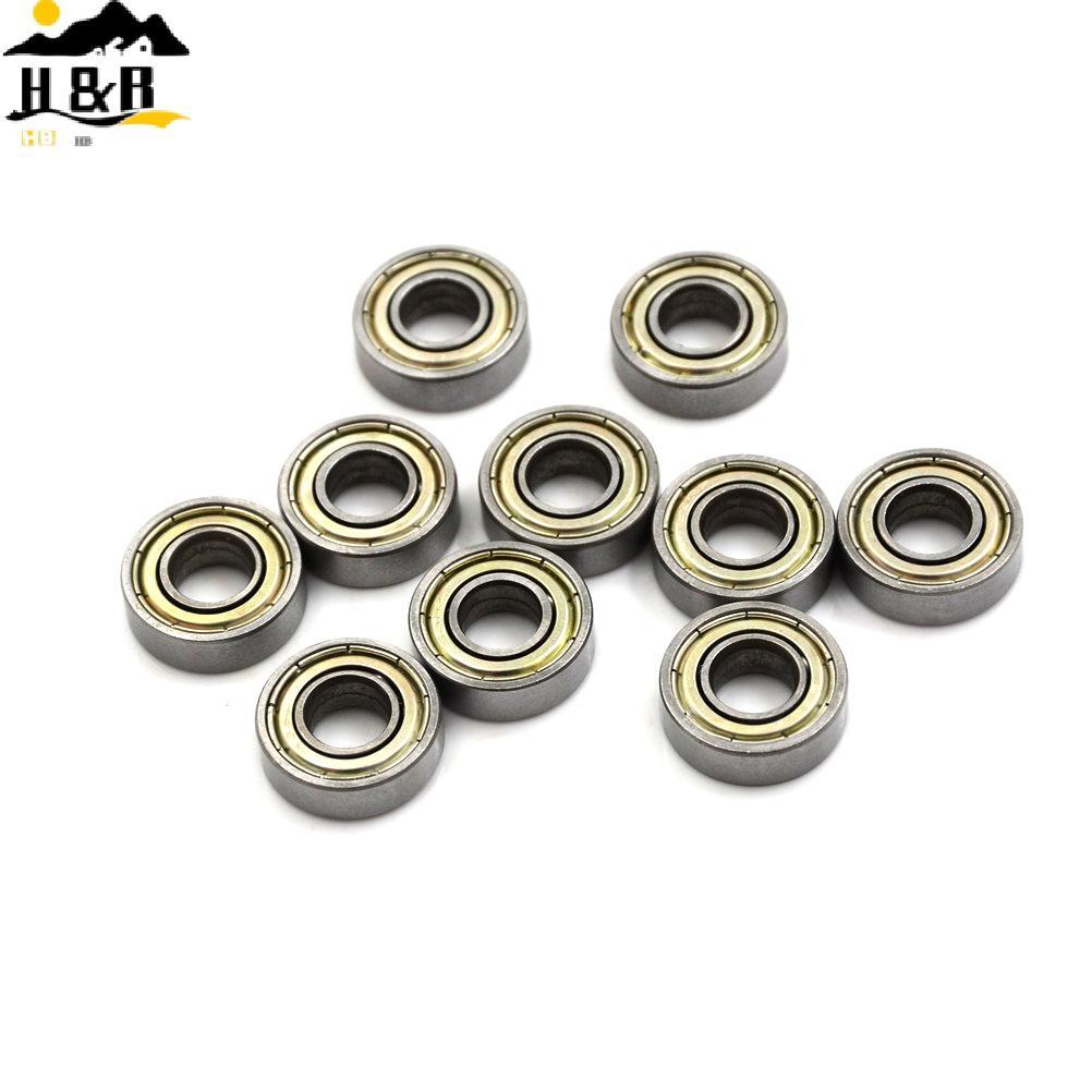 H&B 10 ชิ้น 698Z Sealed Deep Groove Radial Ball Bearings 8mm x 19mm x 6mm {th}