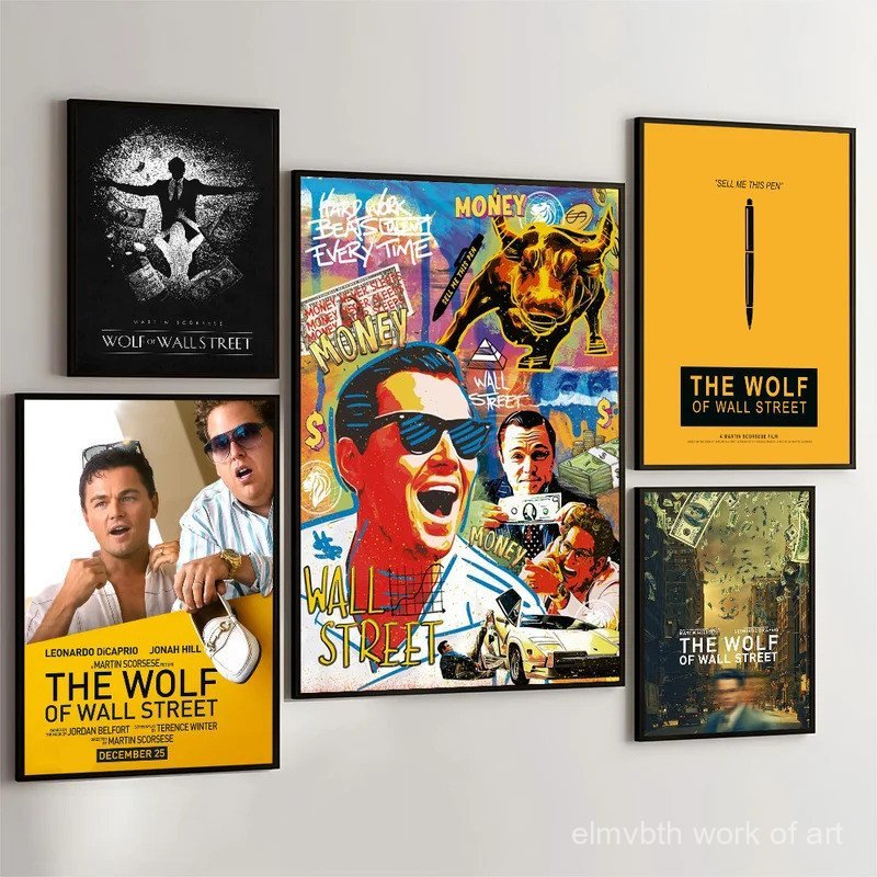 1PC Wolf Of Wall Street โปสเตอร์ภาพยนตร์โปสเตอร์ Retro กระดาษคราฟท์ DIY Room Bar Cafe ความงาม Art ภา