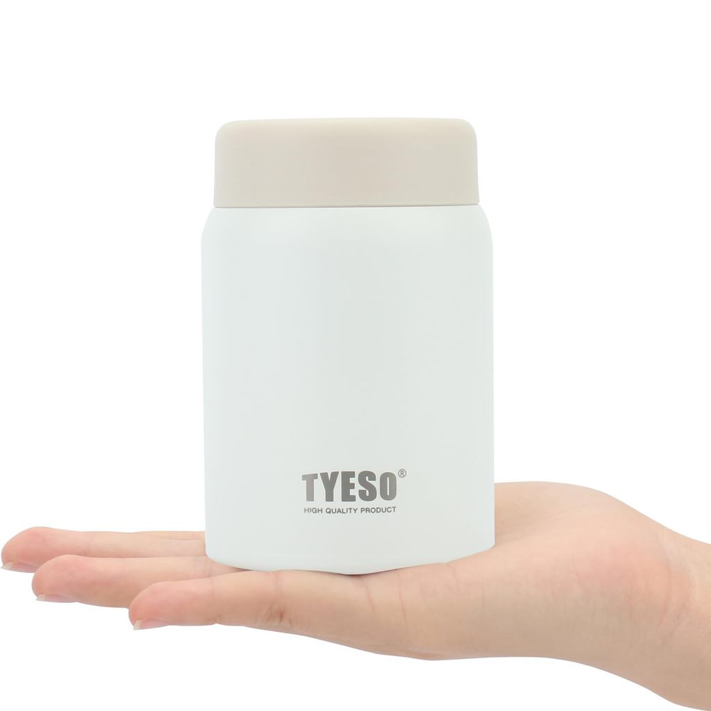 TYESO Compact Vacuum Insulated Soup Jar - Lightweight Stainless Steel - Perfect for Miso Soup and Lu