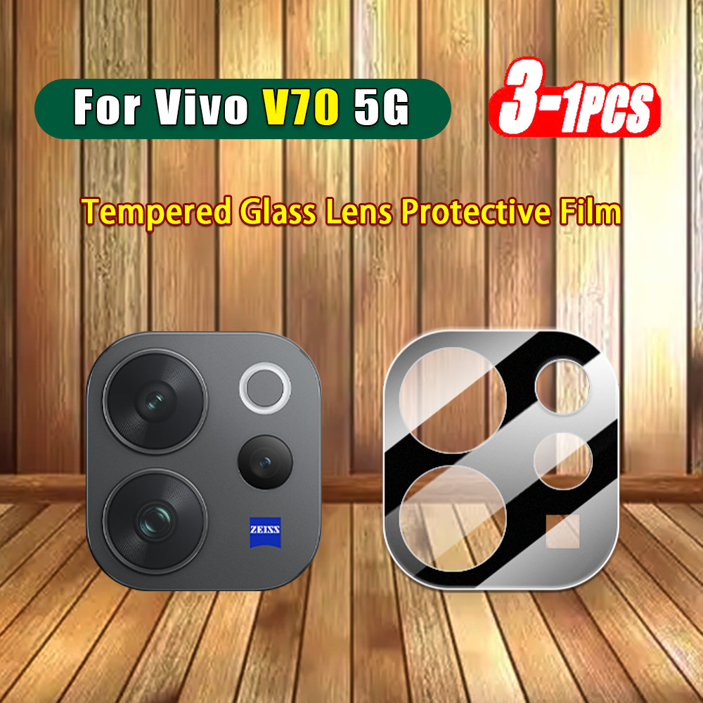 1-3 ชิ้นกล้องฟิล์มกระจกนิรภัยสําหรับ Vivo V70 V60 VivoV70 V70Elite V 70 Elite V 60 5G 3D แบบบูรณาการโปร่งใสเลนส์ Protector Full Coverage ป้องกันกระจกเลนส์ฟิล์ม