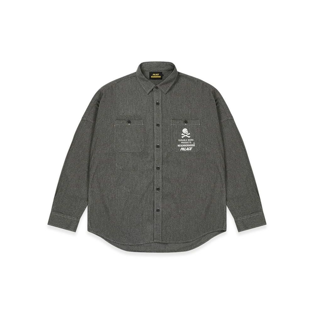 PALACE x NEIGHBORHOOD Shirt SaltPepper Unused