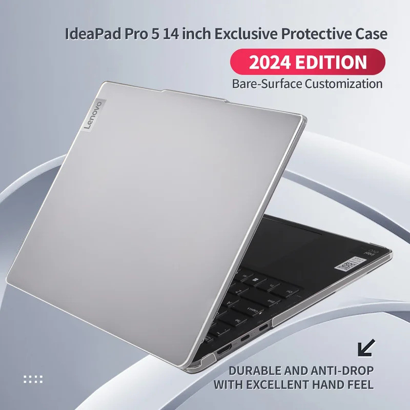 Matte โปร่งใสแล็ปท็อปสําหรับ Lenovo 2024/2023 IdeaPad Pro 5 14 นิ้วเกราะป้องกัน 14IMH9/14AHP9/14IRH8
