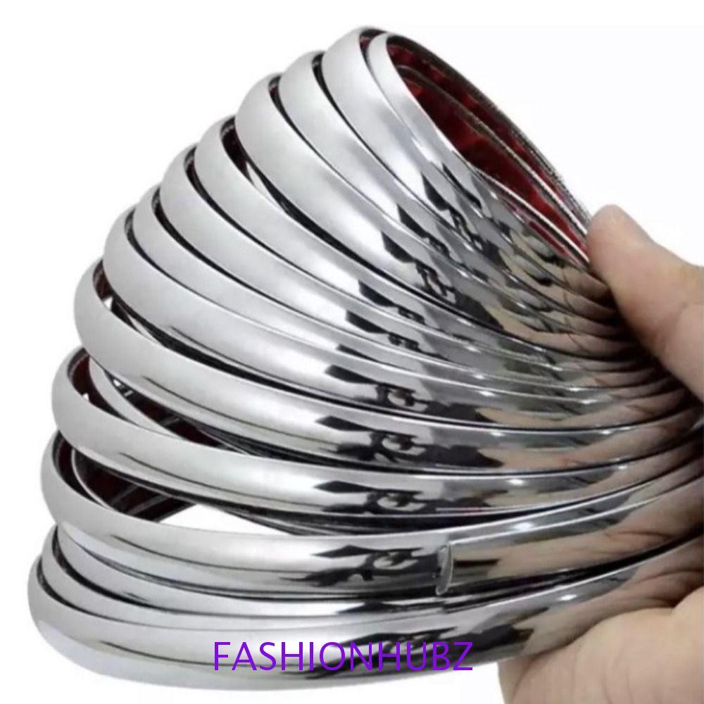 FASHIONHUBZ แถบตกแต่งรถยนต์ PVC ป้องกันรอยขีดข่วน 3M สติกเกอร์ยามประตูหน้าต่างกันชน Universal Mouldi