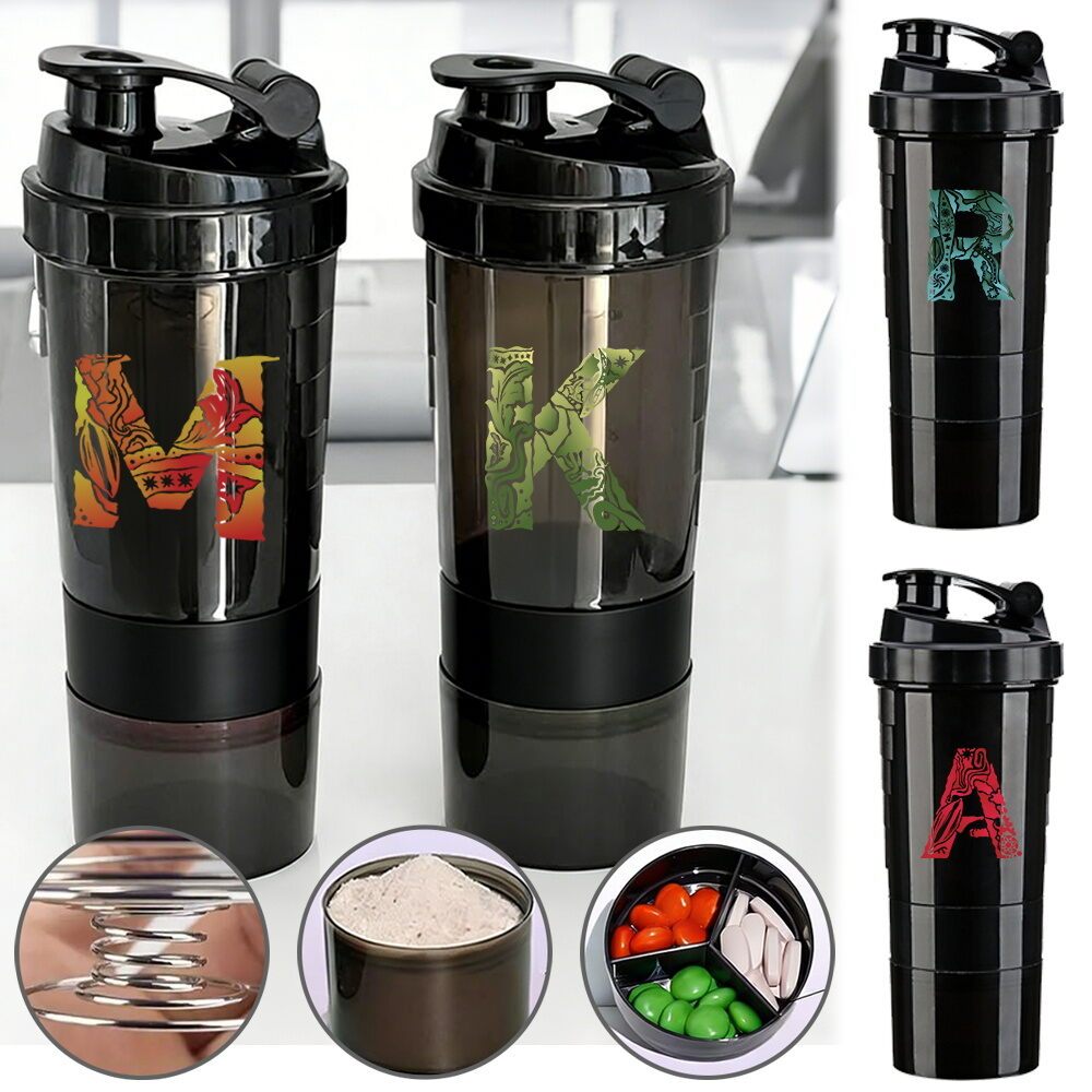 healthy fitness แก้วชงเวย์ แก้วเชคเวย์โปรตีน 500 ml Shaker Bottle แก้วเชคโปรตีน แก้วโปรตีนเชค