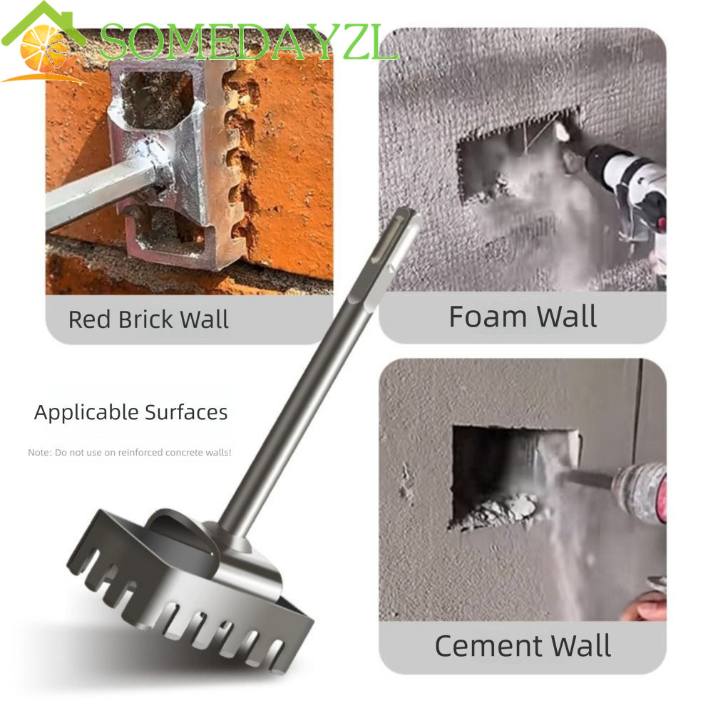 SOMEDAYZL เครื่องตัดรูสี่เหลี่ยม, ด้ามสี่เหลี่ยม 4 หลุม Slotting Square Socket Puncher, Quick Cuttin