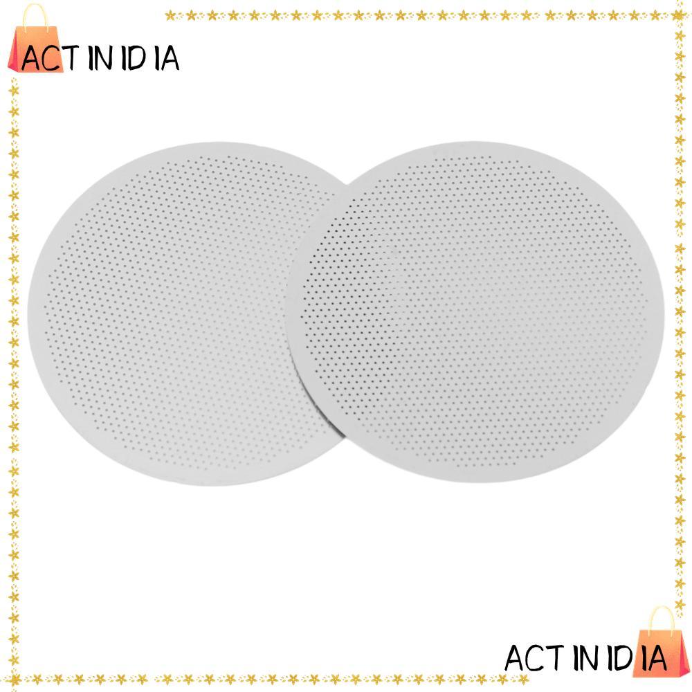 ACTINIDIARA 2 ชิ้นชุด Portafilter Puck หน้าจอ, ทําความสะอาดง่ายกรองที่มีประสิทธิภาพกาแฟ Puck หน้าจอ, 304 สแตนเลสนํากลับมาใช้ใหม่ทนทานก่อสร้างสแตนเลสกรอง