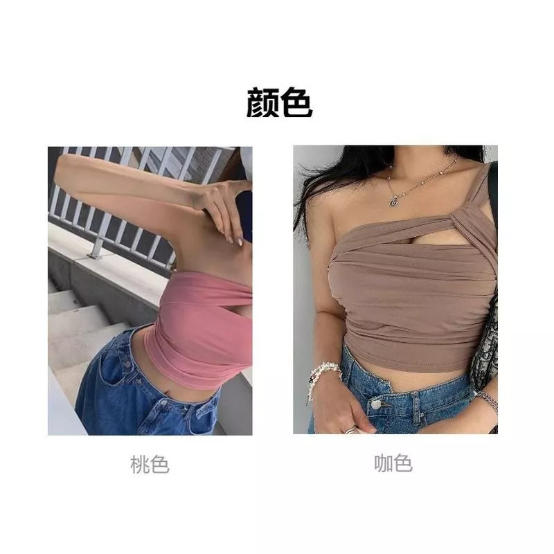 สายคล้องไหล่เดียวแขนกุด โยคะ ฟิตเนส thumbnail 9
