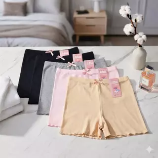 เด็ก 101_กางเกงซับในเด็กมีโบว์แพค 5 ตัว ผ้าคอตตอน อย่างดี ABN Underwear กางเกงใน Clothing Women กางเกง เซฟตี้ ในซาบีน่า