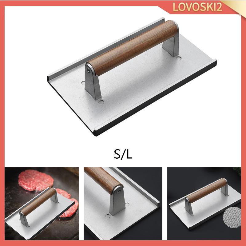 [Lovoski2] Bacon Press สี่เหลี่ยมผืนผ้า Nonstick Heavy Duty Grill Press สําหรับเตาย่างผัก