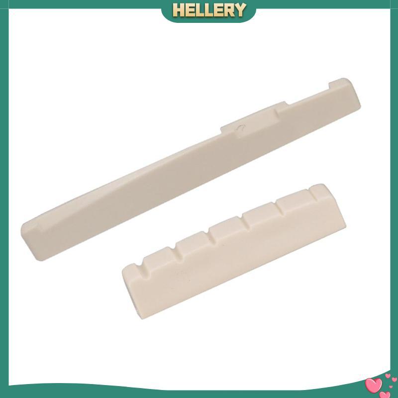 [HelleryPH] น็อตอานพลาสติก Slotted 6 String Saddle Nut Acoustic Guitar Saddle Nut
