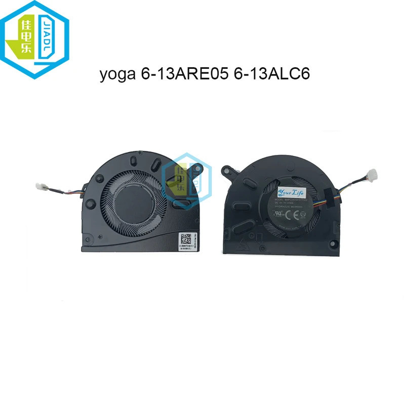 ของแท้แล็ปท็อป CPU Cooling Fan Cool สําหรับ Lenovo Ideapad โยคะ 6-13ARE05 6-13ALC6 5F11B22383 DC28000T5V0 คอมพิวเตอร์ Cooler หม้อน้ํา
