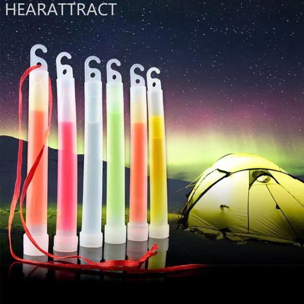 HEARATRACT 1 PC 6IN Fluorescence Stick Hook Outdoor Camping Concert บรรยากาศ Glow Stick K7U8