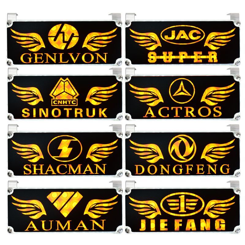 รถบรรทุกครึ่งแขวนดัดแปลง Oka Windmill Sign Light Sign 12V24V Universal Strobe ตาข่ายแสงกว้างกระพริบไ