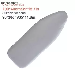 (time) ผ้าฝ้ายที่รองรีด 90Cmx30 ซม.ผ้าห่ม Pad Thi Padding ต้านทาน Scorching ที่รองรีดเบาะฝาครอบเครื่องมือทําความสะอาด (TH)