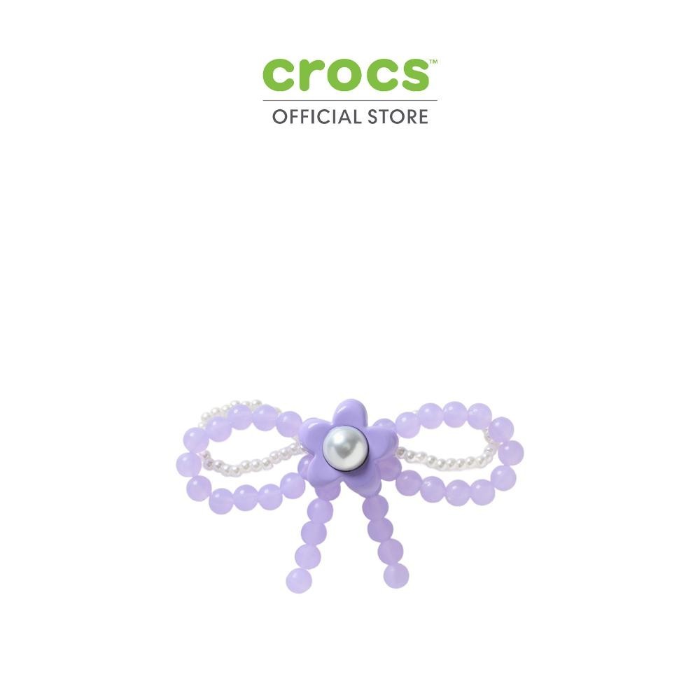 CROCS ตัวติดรองเท้า JIBBITZ™ PURPLE META PEARL BOW รุ่น 10016445 - MULTICOLOR