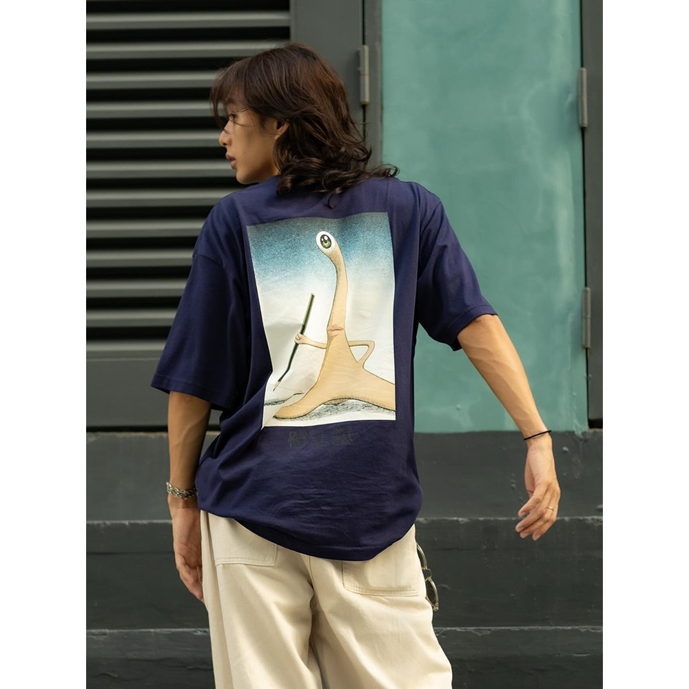 เสื้อยืดผู้ชาย Junji Ito Uzumaki Manga กราฟิก Parasite Swirl ทำจากผ้าฝ้าย 100% คอกลมแขนสั้น