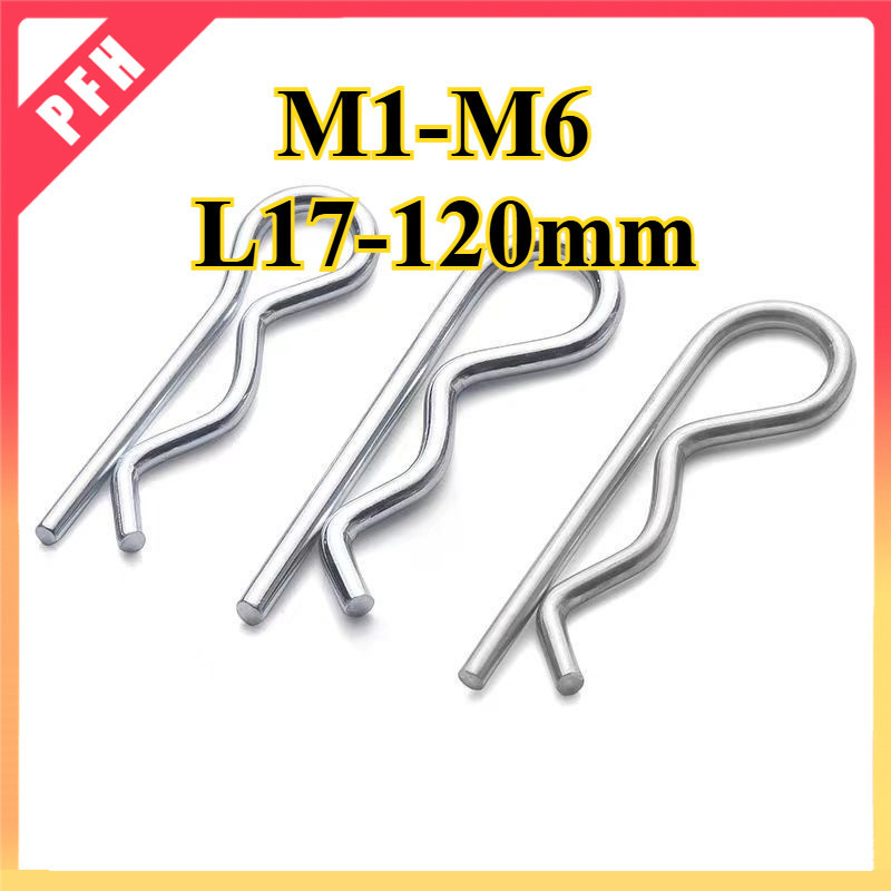 B-pin R-pin ยืดหยุ่นปิดเปิด PIN สแตนเลส wave PIN R-pin การ์ด PIN Hairpin ล็อค PIN สลัก M1/M1.2M1.5M1