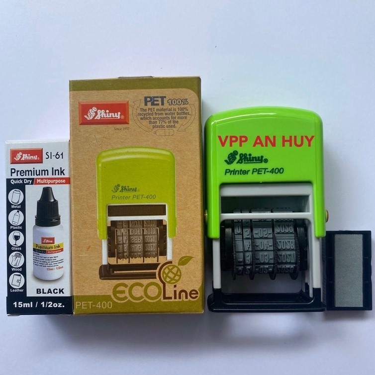 SHINY Pet 400 date แสตมป์วันที่หมดอายุ และตลับหมึกเฉพาะที่ประทับทุกวัสดุ