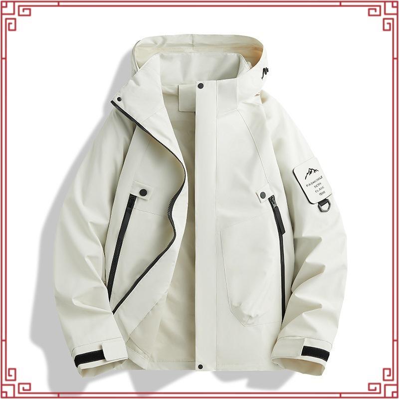 MNO.9 Hooded Jacket 2518 แจ็คเก็ตผ้าร่ม มีฮู้ด กันลม กันแดด เนื้อผ้า2ชั้น มีกระเป๋าหน้า ซิปซ่อน