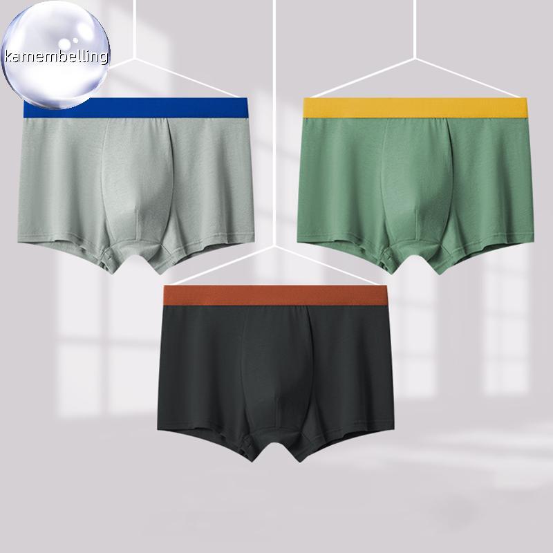 Kaembelling ชุดชั้นในชายผู้ชาย Breathable Crotchfortable ขนาดใหญ่ Boxer Simple Breathable Boxer กางเ
