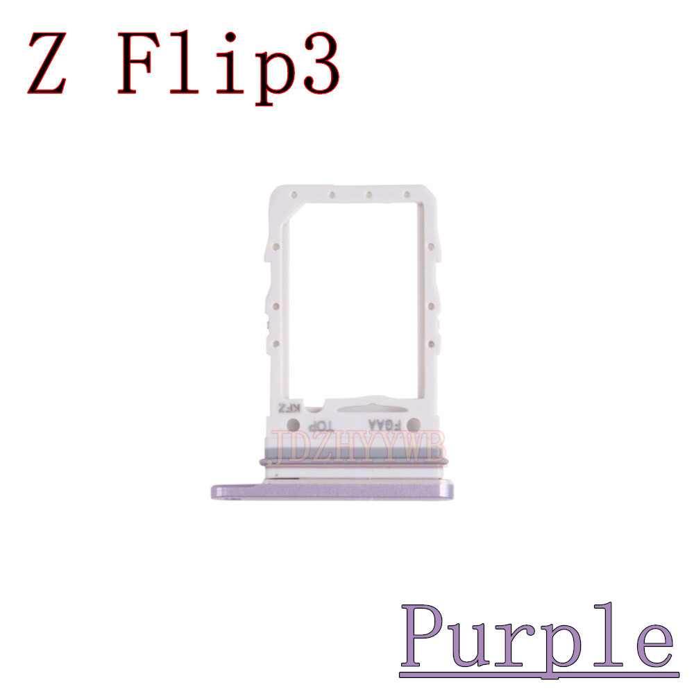 ซิมการ์ดถาดสําหรับ Samsung Galaxy Z Flip3 Flip 3 5G F711B F711U F711N F711W Reader ชิปเดี่ยวผู้ถืออะ