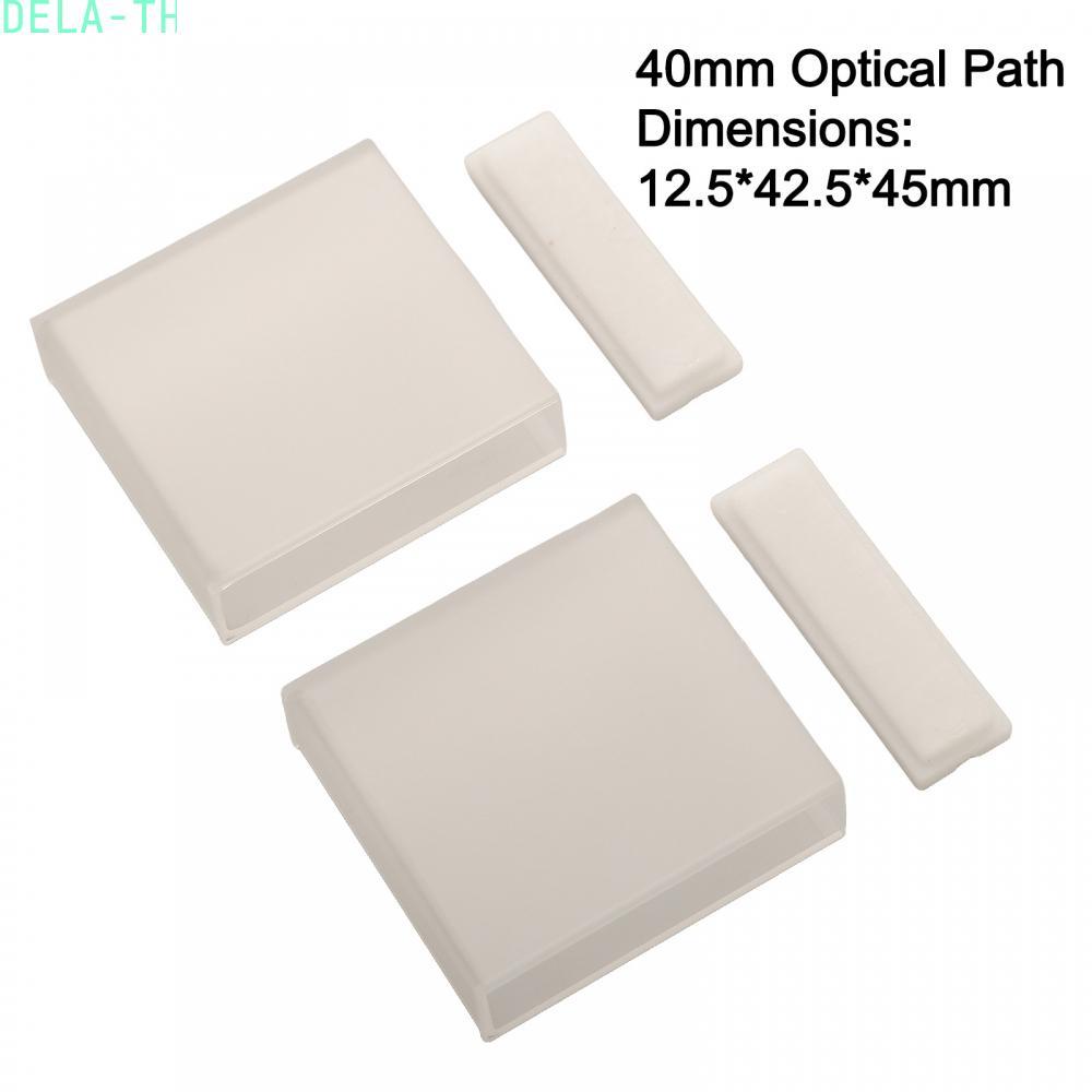 Optical Cuvette 3.5ml Volume Clear Quartz Material Sealed Silicone Cover