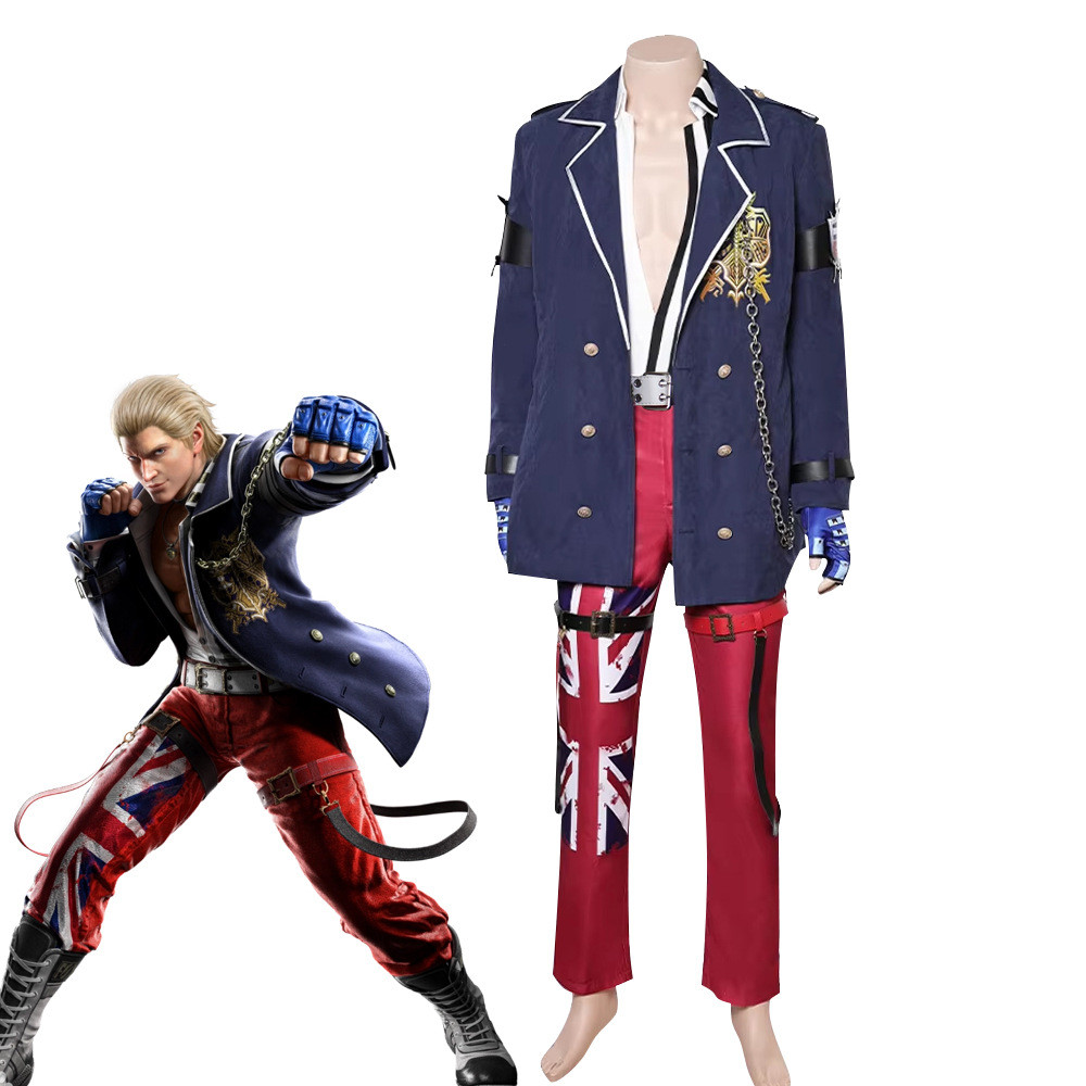 Tekken 8 Cosplay Costume: Boxer Steve Fox Cosplay Outfit, Game Replica Role-Playing Costume