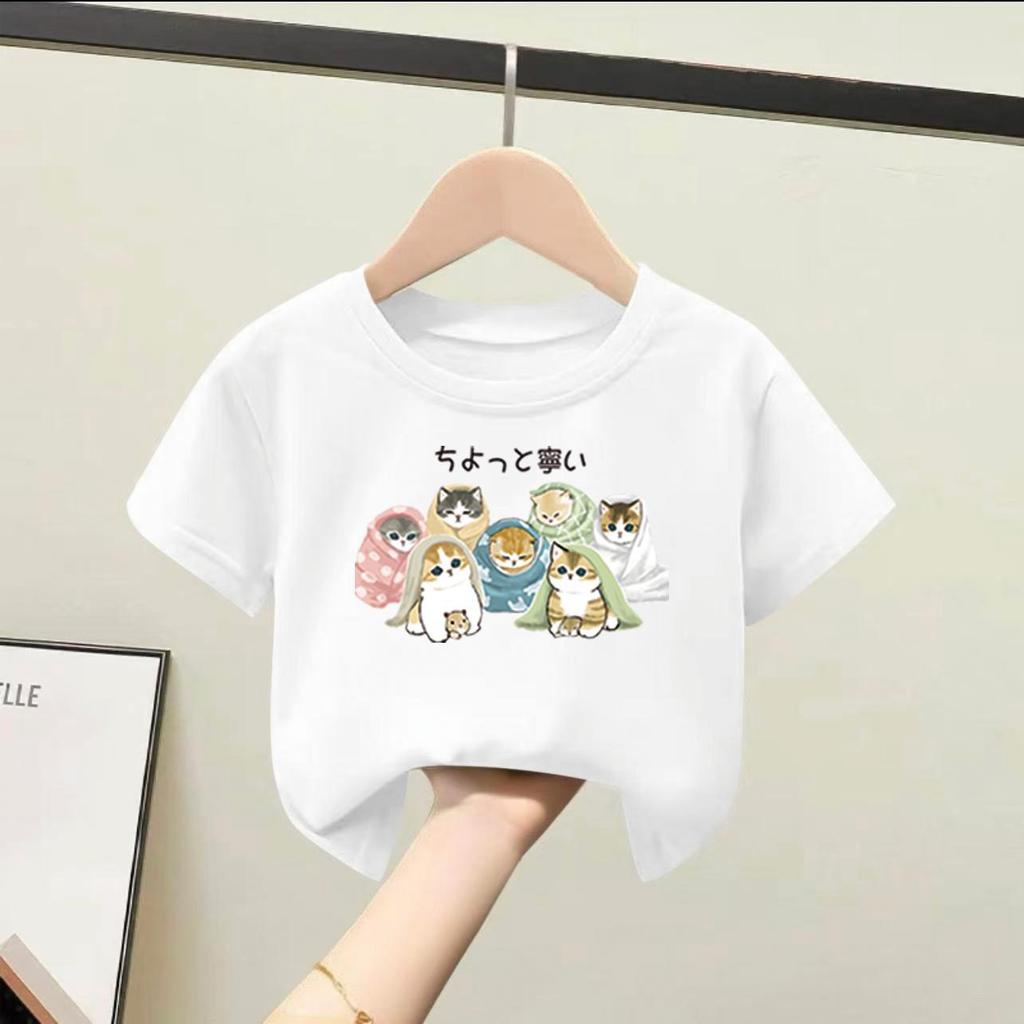 ตัวละครการ์ตูน แบบสั้น น่ารัก ภาพพิมพ์ 1-14 ปี ไซส์ #T67 แนะนำเล็ก