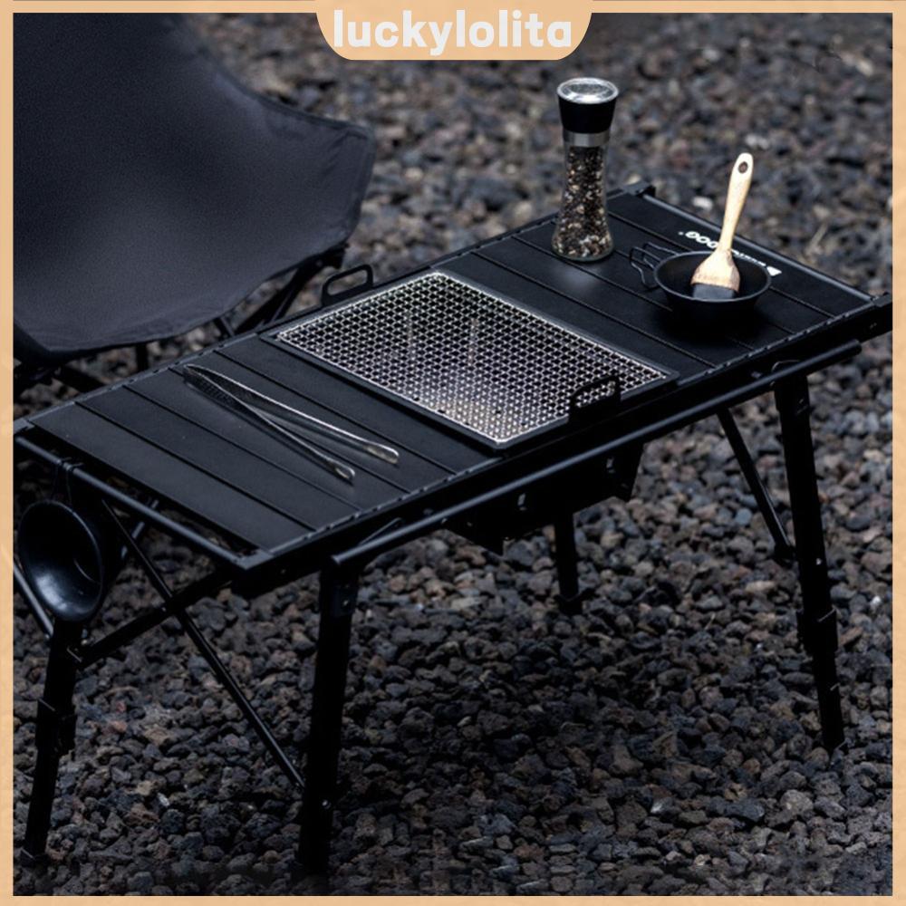 ⚡24ชม.⚡ Camping Table โต๊ะคอมพิวเตอร์อลูมิเนียมอัลลอยด์สําหรับกลางแจ้ง Camping Picnic Beach