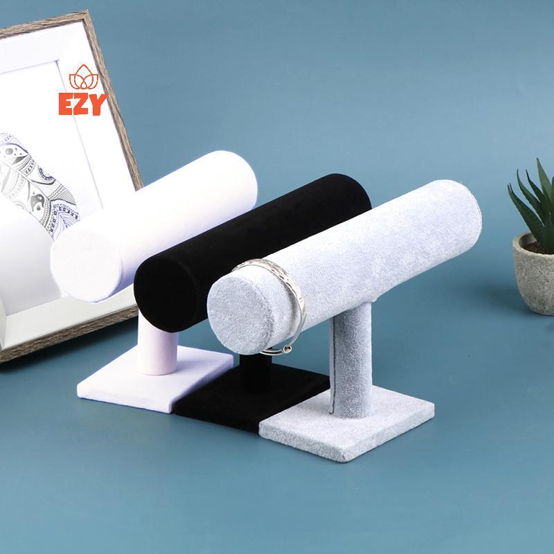 EZY กํามะหยี่เครื่องประดับขาตั้งสร้อยข้อมือ Nelace กําไลข้อมือนาฬิกา Hairclip Headdress Organizer ผู