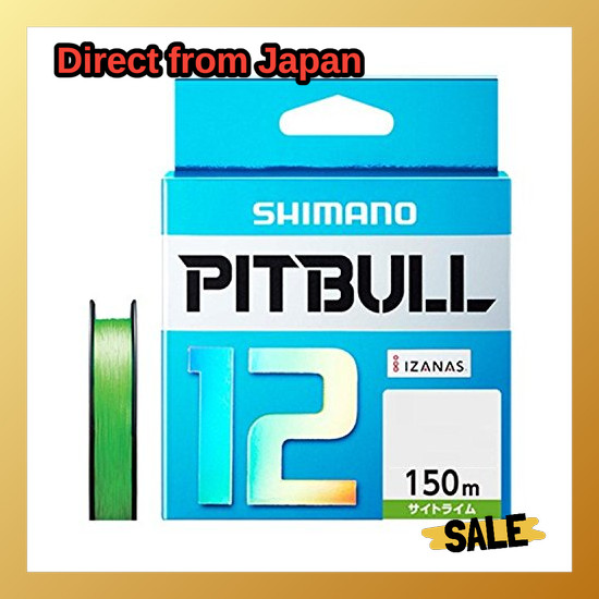 Direct From Japan Shimano (SHIMANO) PE Line Pitbull 12 braided 150m 1.2 Sight Lime PL-M52R
