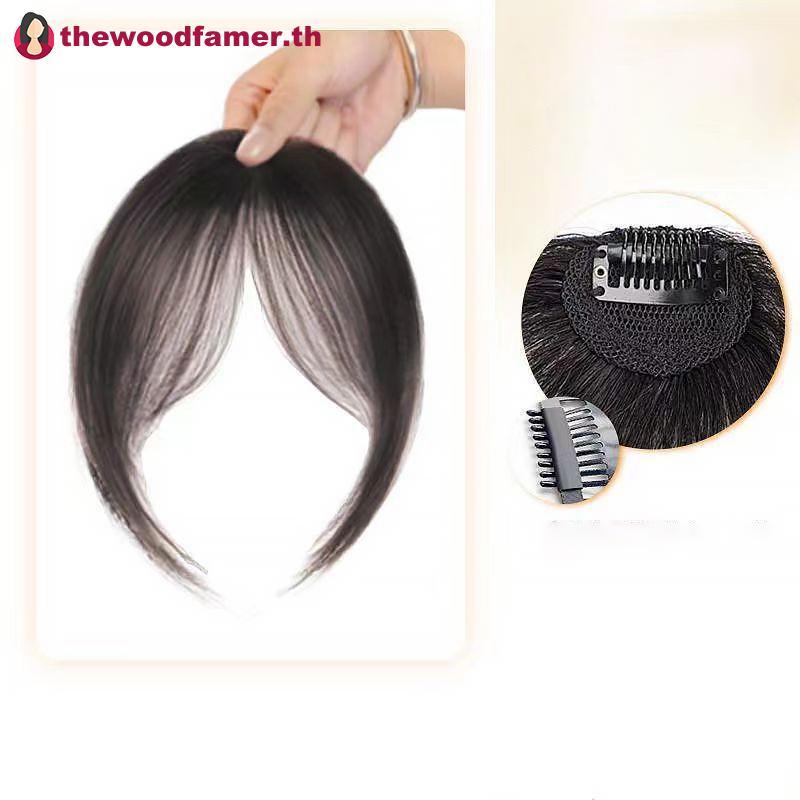 Well Air Bangs วิกผมสําหรับผู้หญิงหน้าผากธรรมชาติภาษาฝรั่งเศสคําปลอม Bangs Patch Seamless Bangs TH