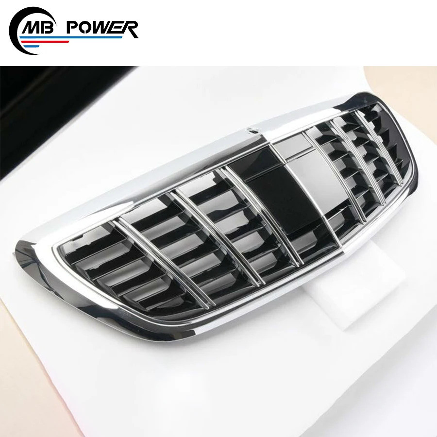 S Class W222 S63 S65 B สไตล์กระจังหน้าสําหรับ W222 S63 S450 S500 S560 S600 รถ Center Grille