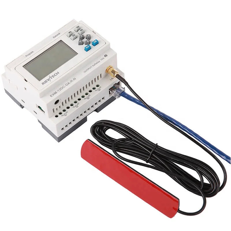 Dans EXM-12DC-DA-RN-HMI PLC โปรแกรมรีเลย์สําหรับ Automation Plc Controller Boardfull อัตโนมัติ Plc C