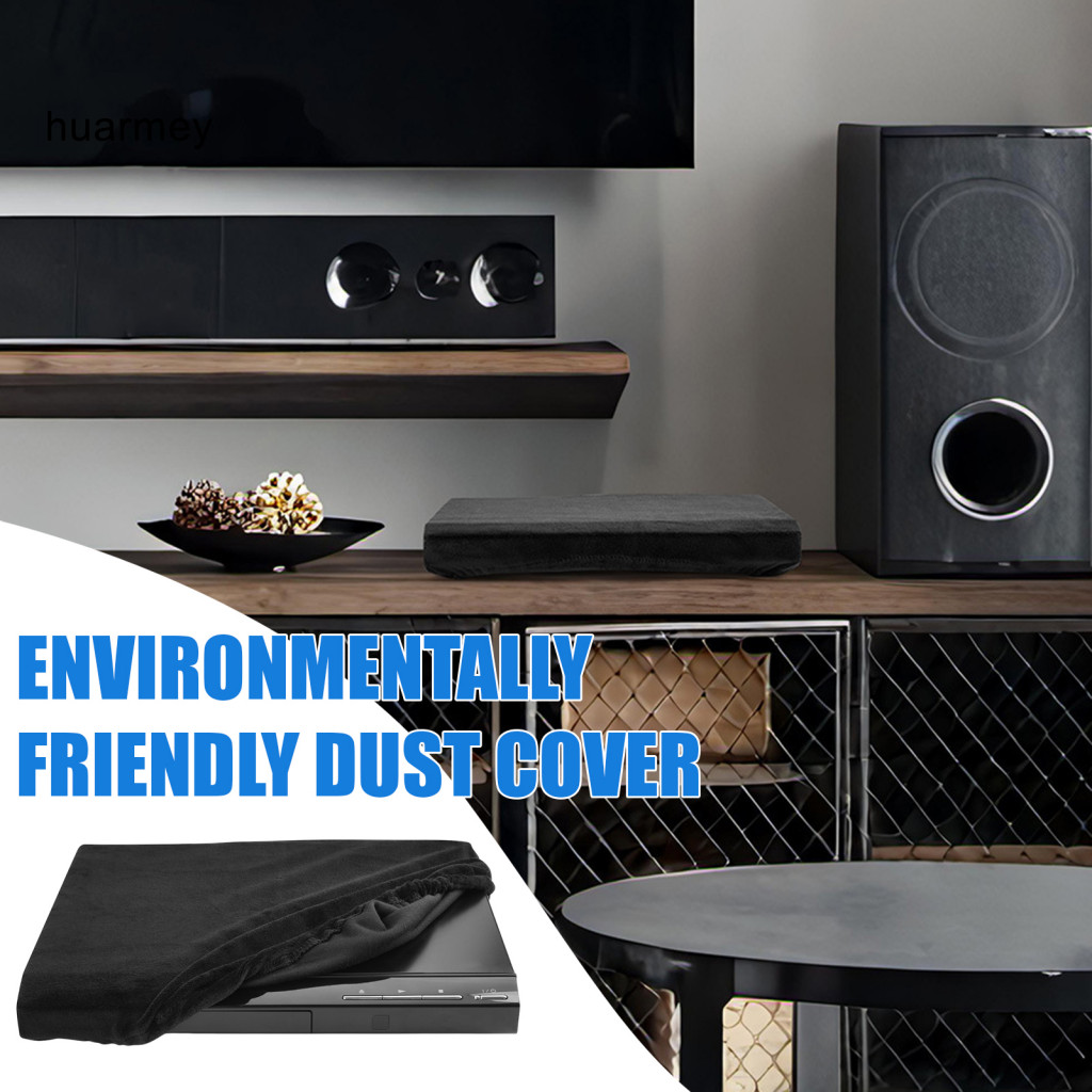 HUARMAEY ล้างทําความสะอาดได้ Dvd Player Protector ป้องกันฝุ่นสําหรับ Dvd Player Storage Reusable ยืด