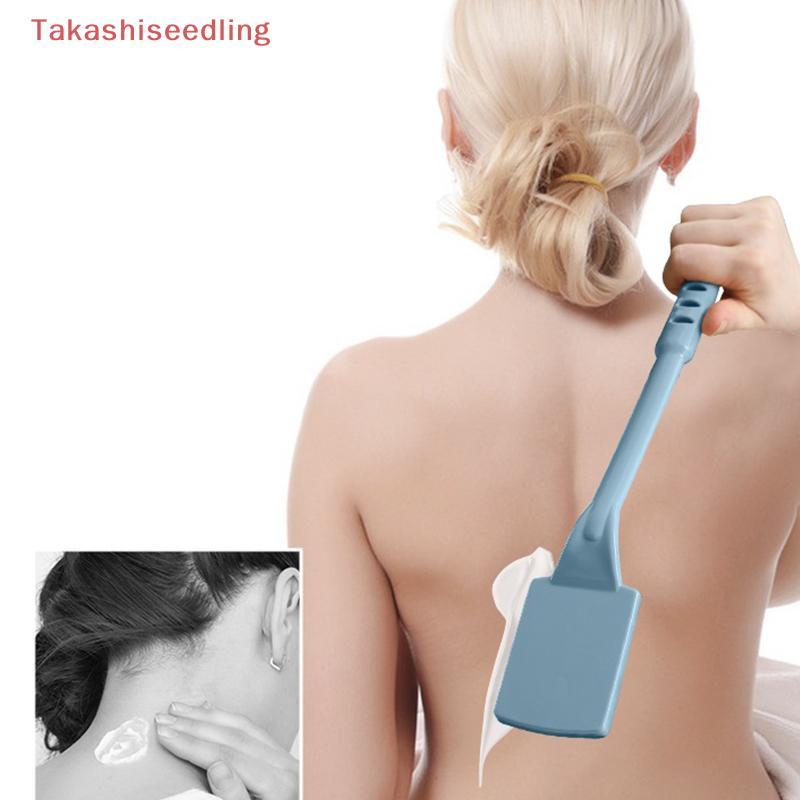 (Takashiseedling) Lotion Applicator Body Wash Brush แปรงเบาะ Long Reach Handle Self Application สําหรับ Ba Feet Skin Cream