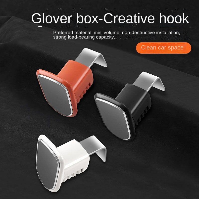 【Ready Stock】 Car Hook Car Co-Pilot Glove Box Hook Car Interior Car Hook Car Co-Pilot Glove Box Hook