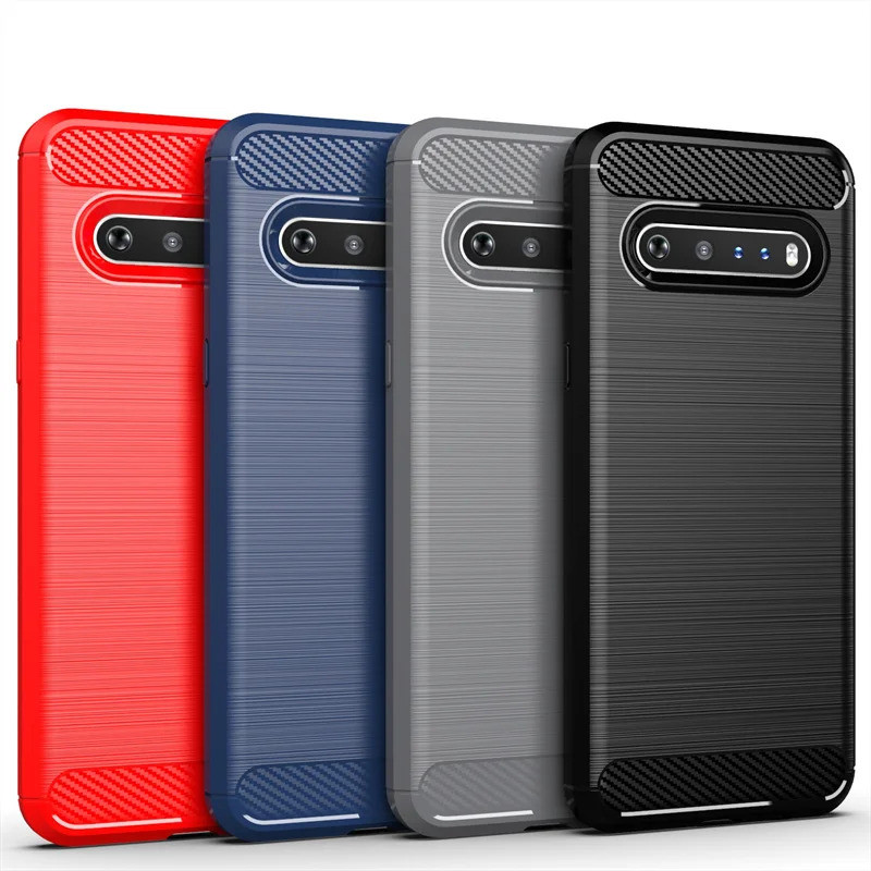 สําหรับฝาครอบ LG V60 ThinQ สําหรับ LG V60 ThinQ V60 บาง Q Coque กันกระแทกซิลิโคนกันกระแทกกันชน Soft 