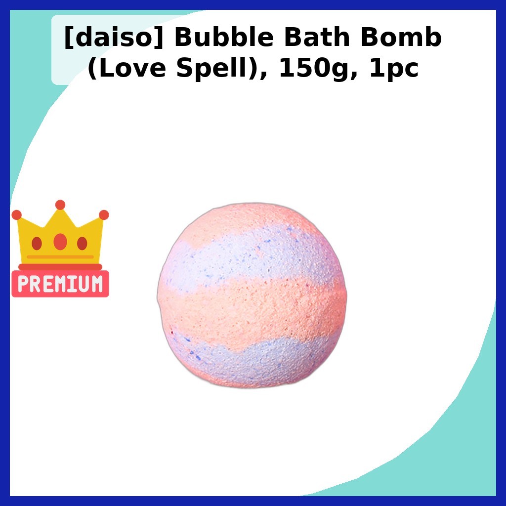 [daiso] Bubble Bath Bomb (Love Spell), 150g, 1pc / Korean Bubble Bath Bomb / Love Spell Scent by eas