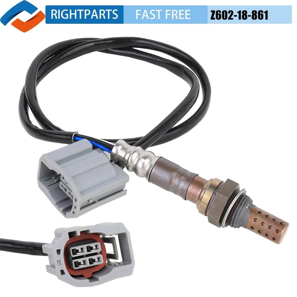 RIGHTPARTS Z602-18-861 เซนเซอร์ออกซิเจนด้านหลังสําหรับ Mazda 1 2 3 1.3L 1.4L 1.5L 1.6L Z6 Z60218861 