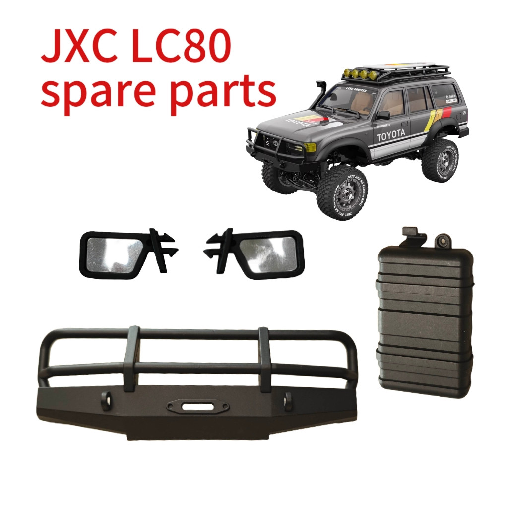 ZenithRC JXC C5826 LC80 อะไหล่กระจกมองหลังฝาครอบแบตเตอรี่กันชนหน้า