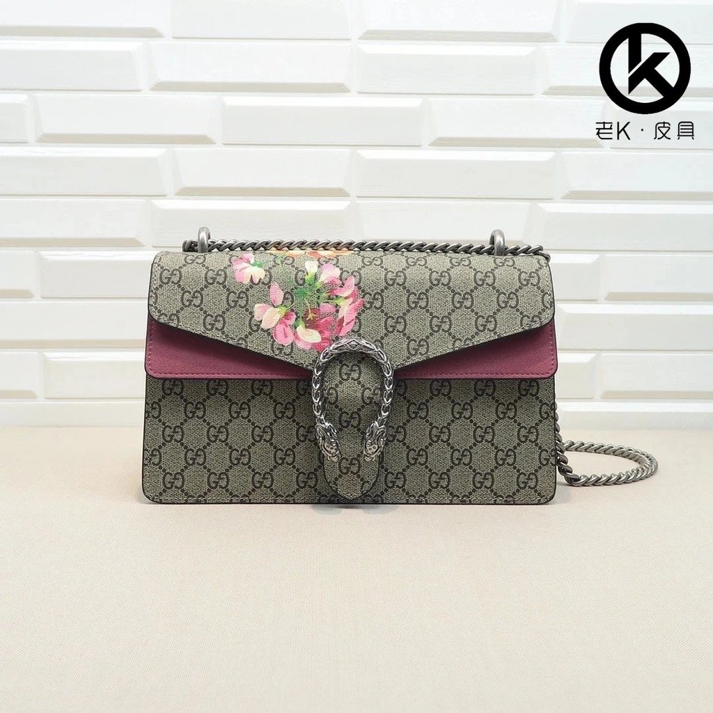 กุชชี่ ลายกุหลาบแดง ขนาด W28xH18xD9 สไตล์หรูหรา!