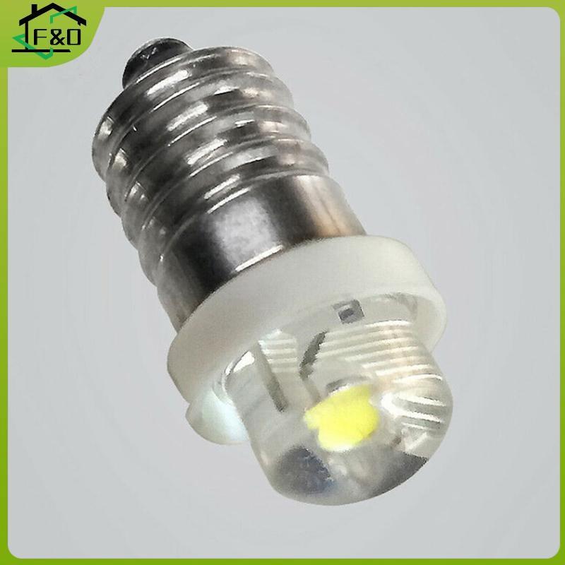 F&O หลอดไฟไฟฉาย LED 6000K สีขาว 3/4.5/6V 0.5W ขั้ว E10 เปลี่ยนหลอดไฟสําหรับไฟฉายหรือโคมไฟ