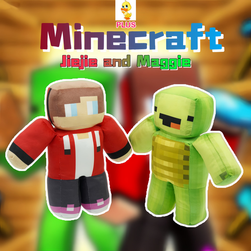 พลัส✨Jiejie และ Maggie ตุ๊กตาตุ๊กตา Minecraft เกมตัวละครของเล่นตุ๊กตาสนุก Milo และชิป Plushie ของขวัญของเล่นสร้างสรรค์สําหรับเด็กและผู้ใหญ่ COD